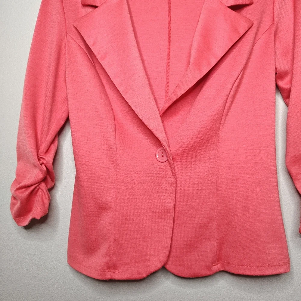 Coral Blazer Jacket Fashion Magazine